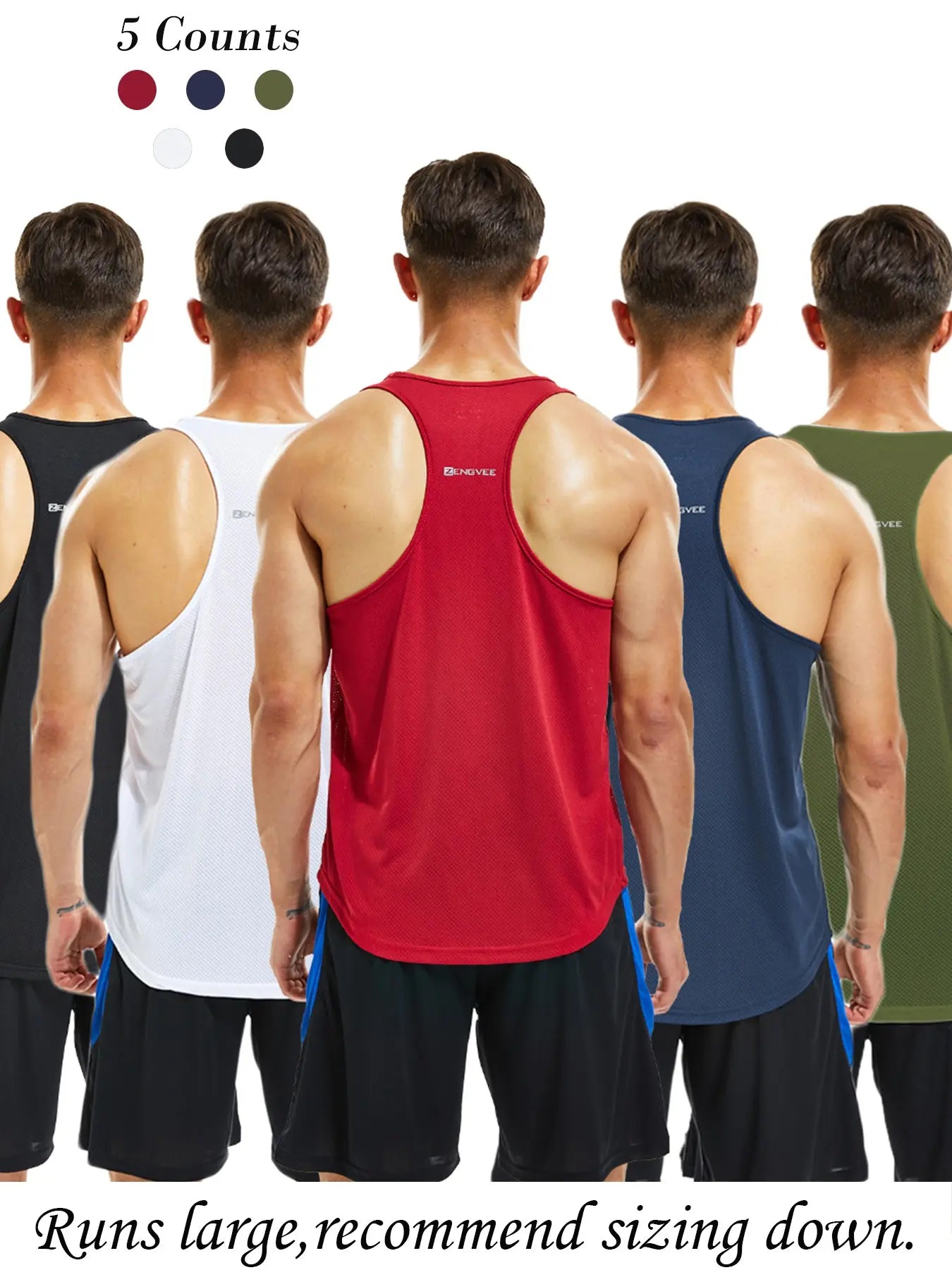 Round Neck Sports Racerback Tank Top